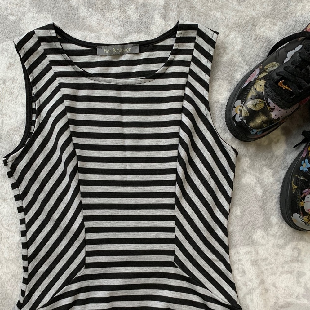 Black & Gray skater dress